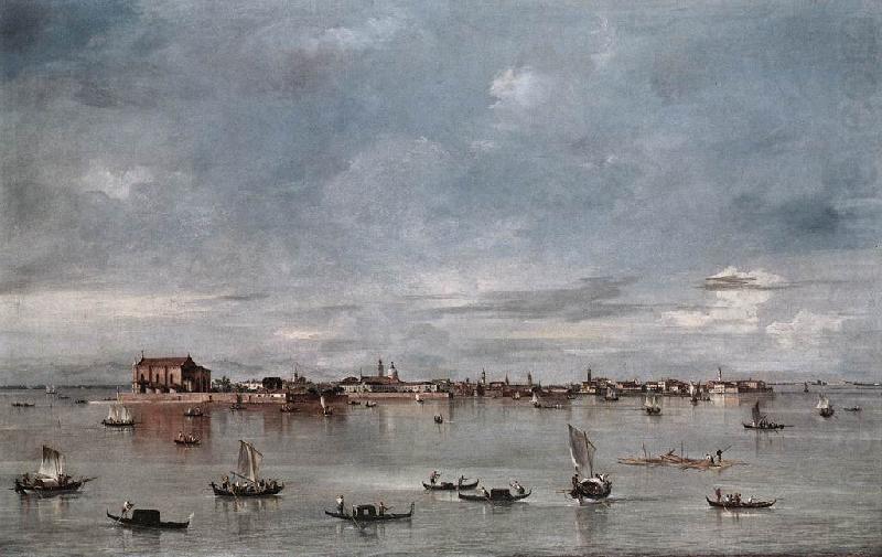 San Cristoforo, San Michele and Murano, Seen from the Fondamenta Nuove sh, GUARDI, Francesco